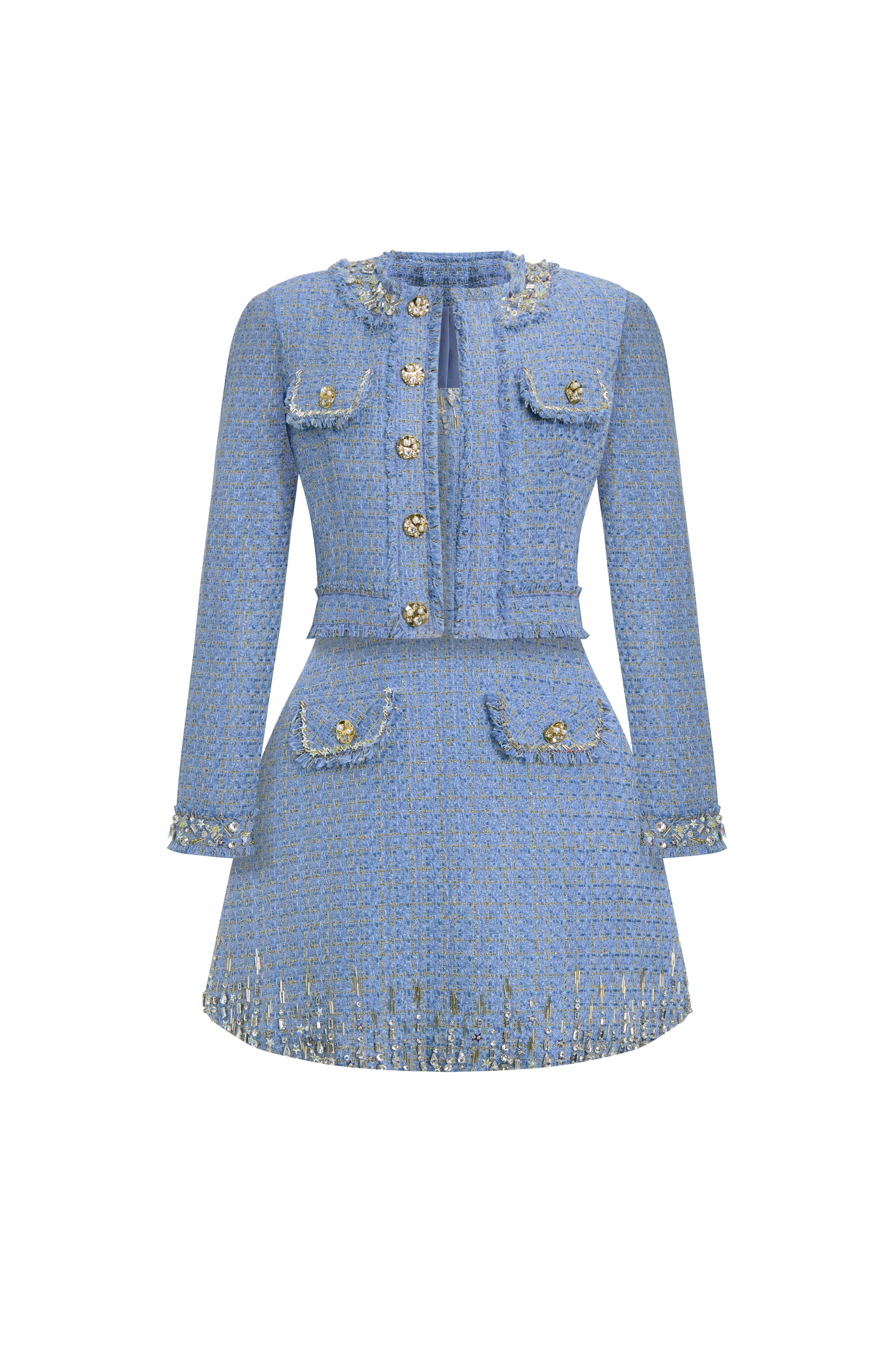 Saphielle A-line Round Neck Set