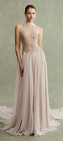 Sarelda Choker Neck Maxi Dress - MEAN BLVD