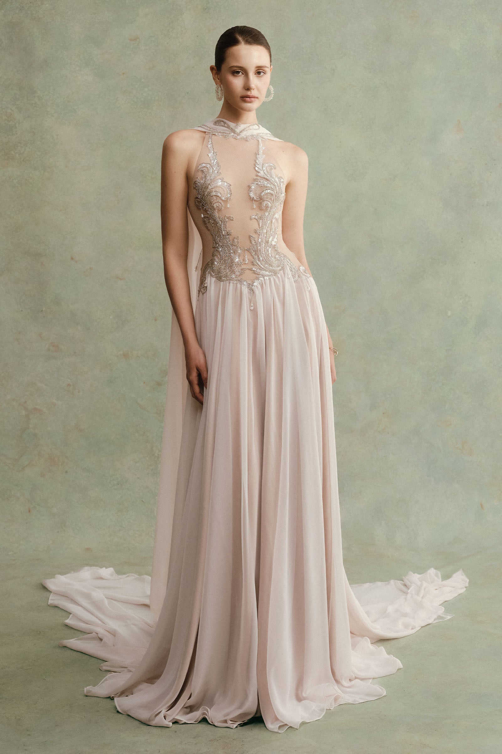 Sarelda Choker Neck Maxi Dress - MEAN BLVD