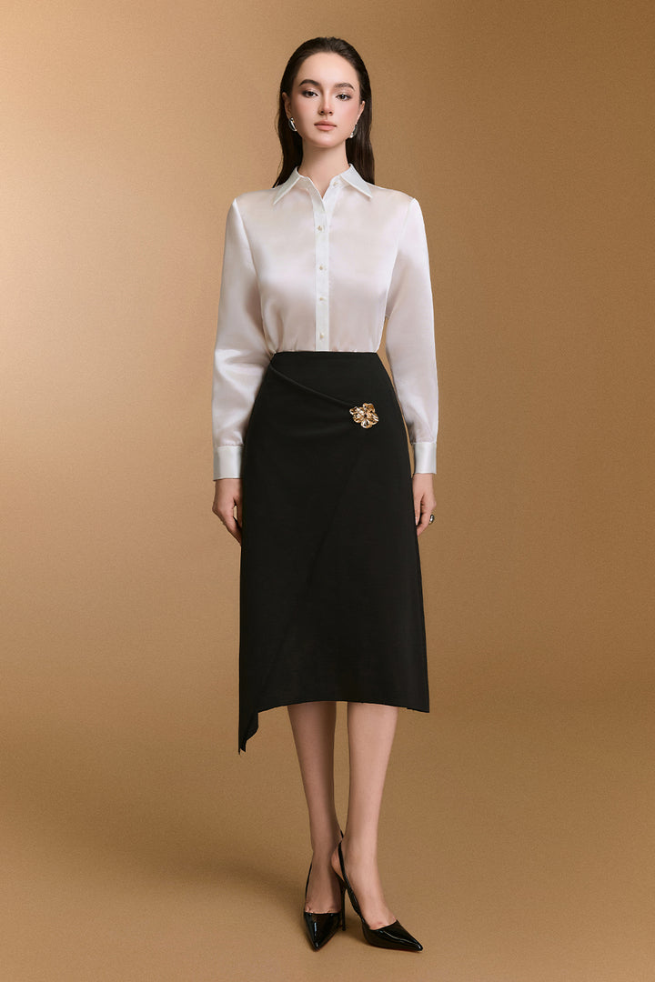 Scarlet Cuff Sleeve Organza Shirt - MEAN BLVD