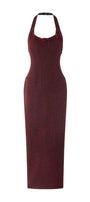Scarlet Halter Maxi Dress - MEAN BLVD