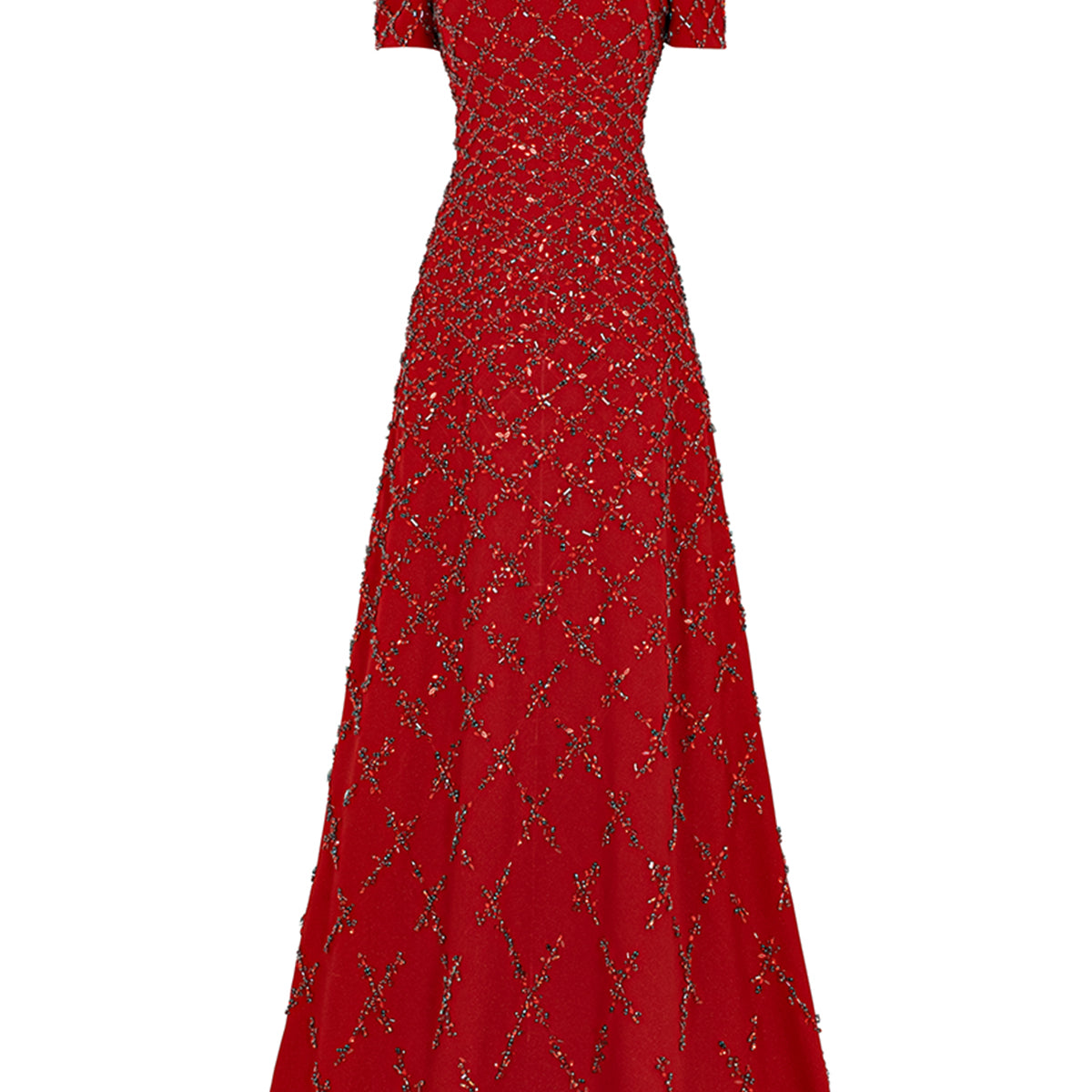 Scarlet Rhinestone Maxi Dress - MEAN BLVD
