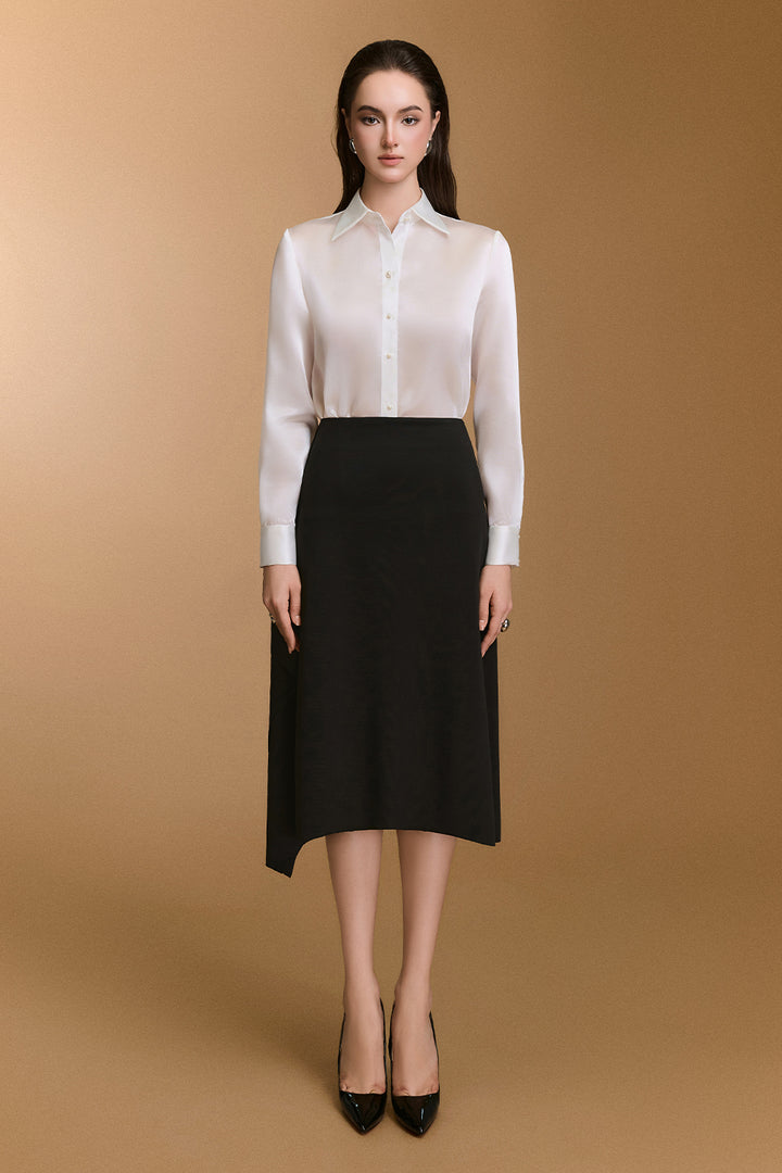 Scarlet Wrap Jersey Skirt - MEAN BLVD