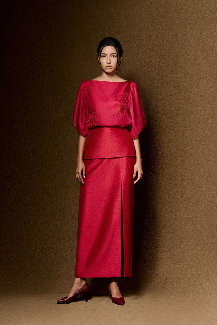 Scarlett Butterfly Sleeve Embroidery Top - MEAN BLVD