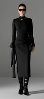 Scarletta High Neck Midi Dress - MEAN BLVD