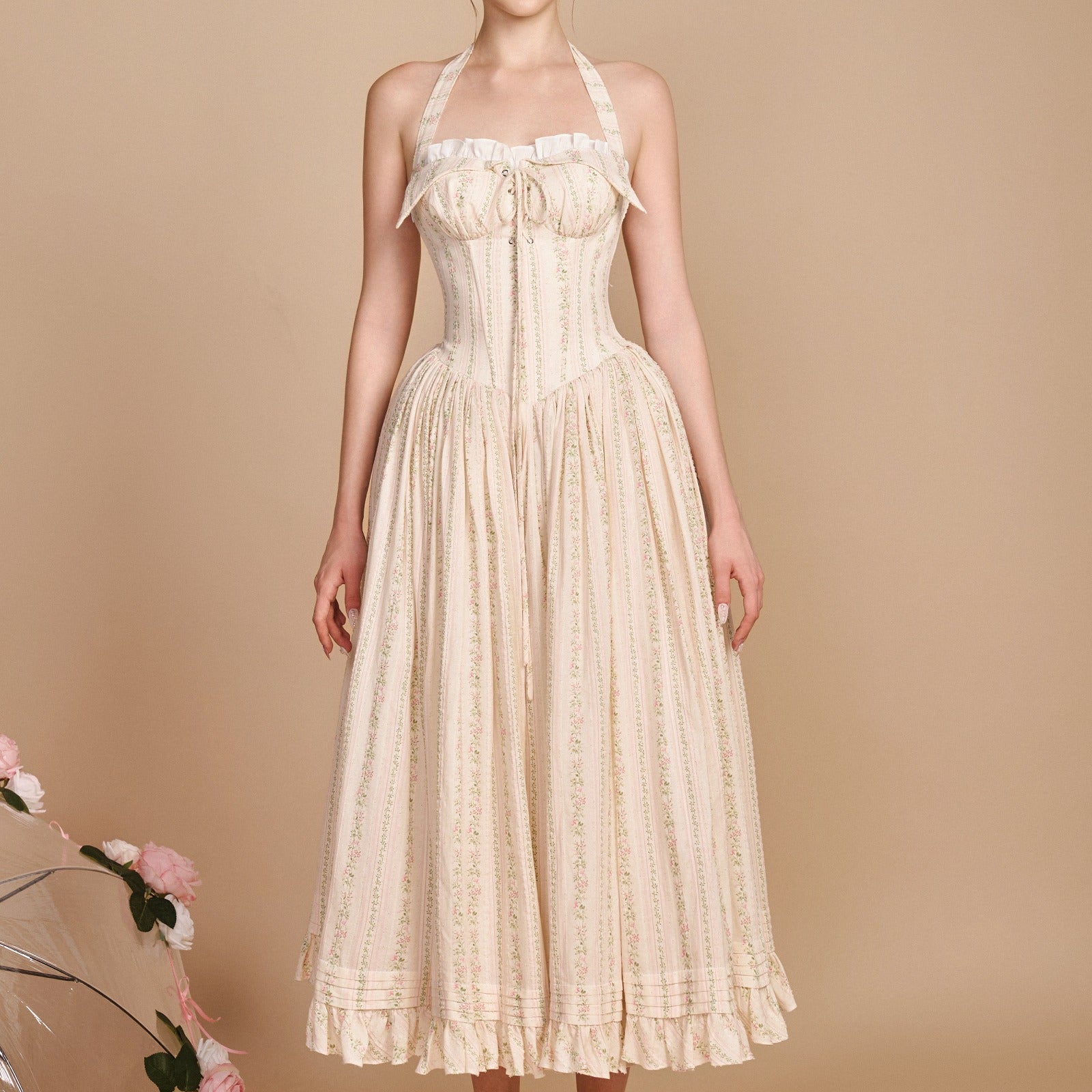 Secret Garden A-line Maxi Dress - MEAN BLVD