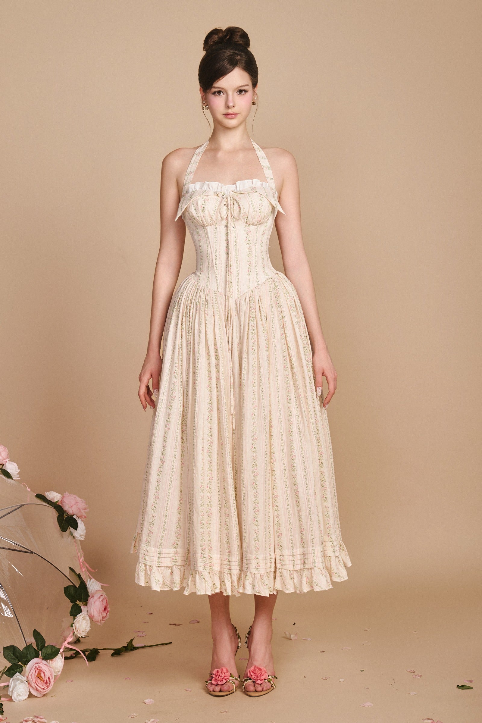 Secret Garden A-line Maxi Dress - MEAN BLVD