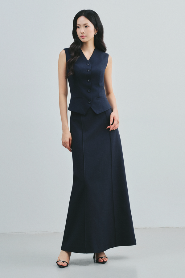 Seffora Peplum Polyester Vest - MEAN BLVD