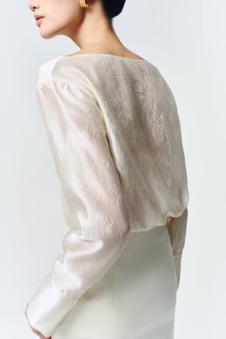 Selene Boat Neck Draped Top - MEAN BLVD