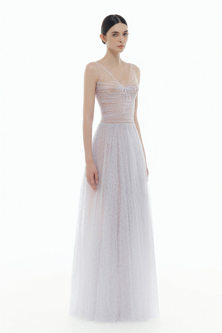 Selene V-Neck Sequin Maxi Dress - MEAN BLVD