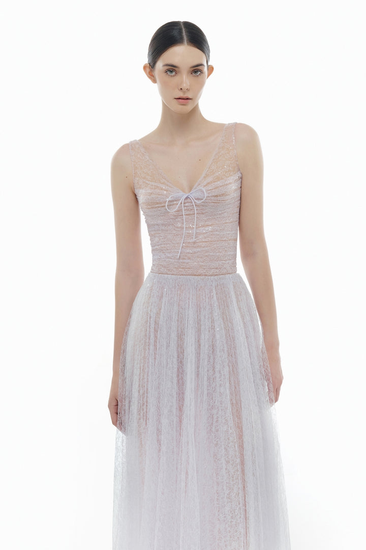 Selene V-Neck Sequin Maxi Dress - MEAN BLVD