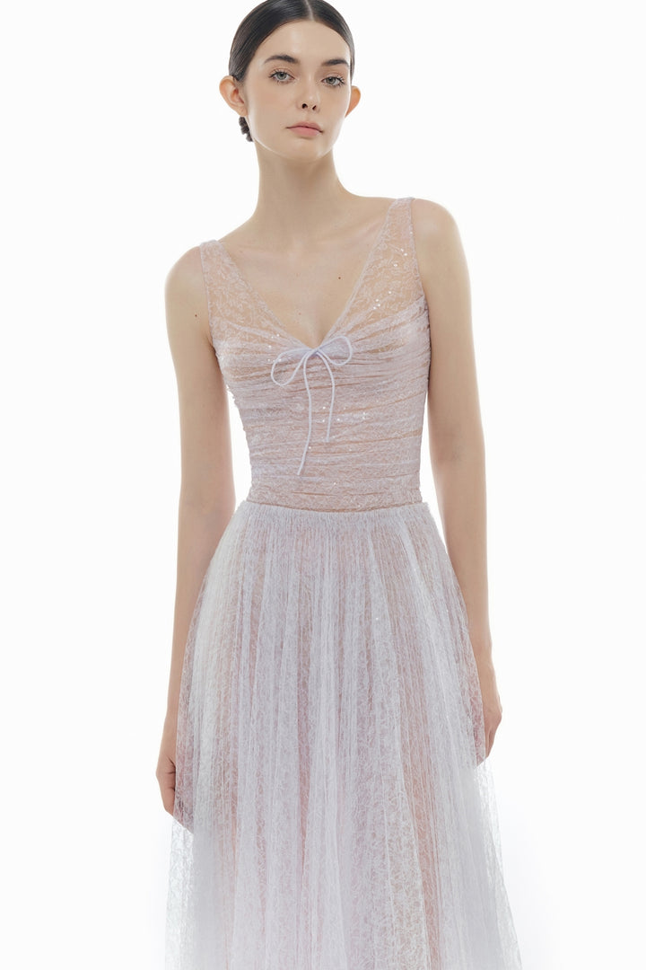 Selene V-Neck Sequin Maxi Dress - MEAN BLVD