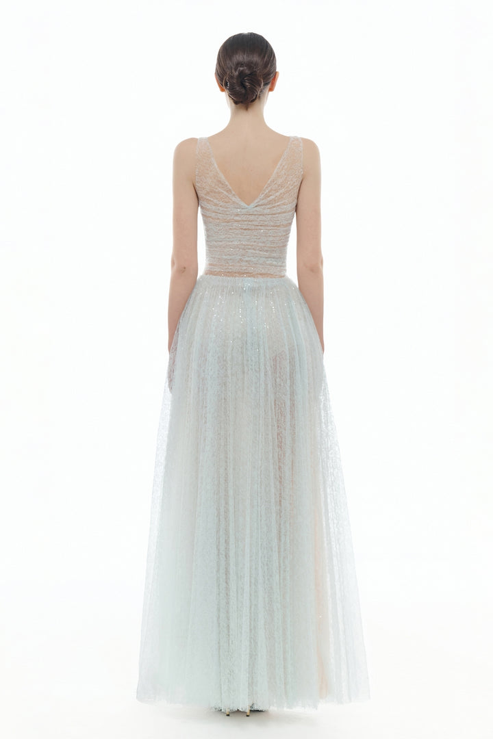 Selene V-Neck Sequin Maxi Dress - MEAN BLVD