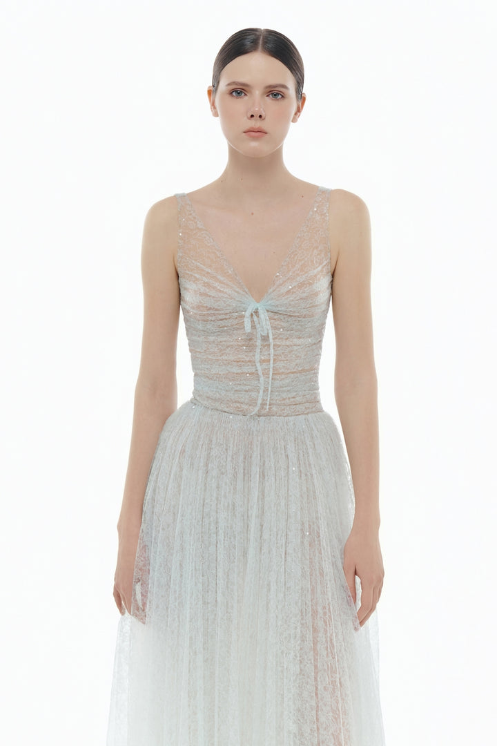 Selene V-Neck Sequin Maxi Dress - MEAN BLVD