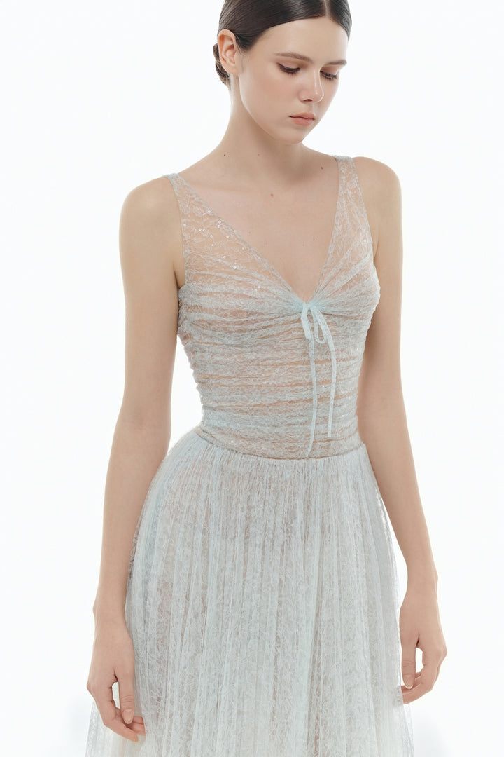 Selene V-Neck Sequin Maxi Dress - MEAN BLVD