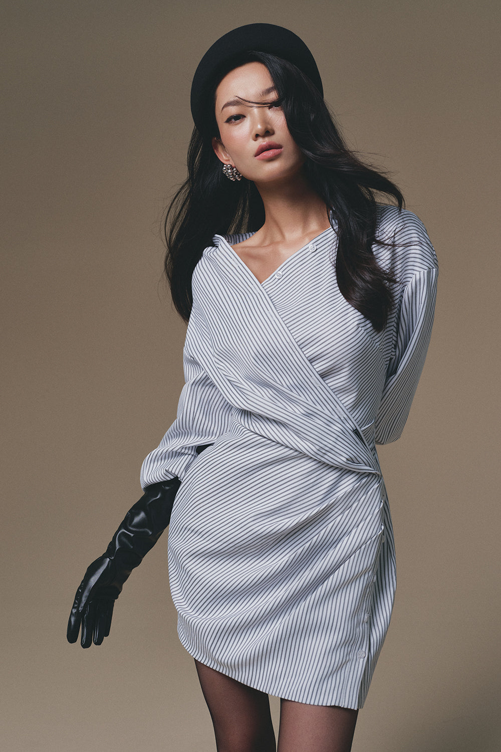 Selene Wrap Mini Dress - MEAN BLVD