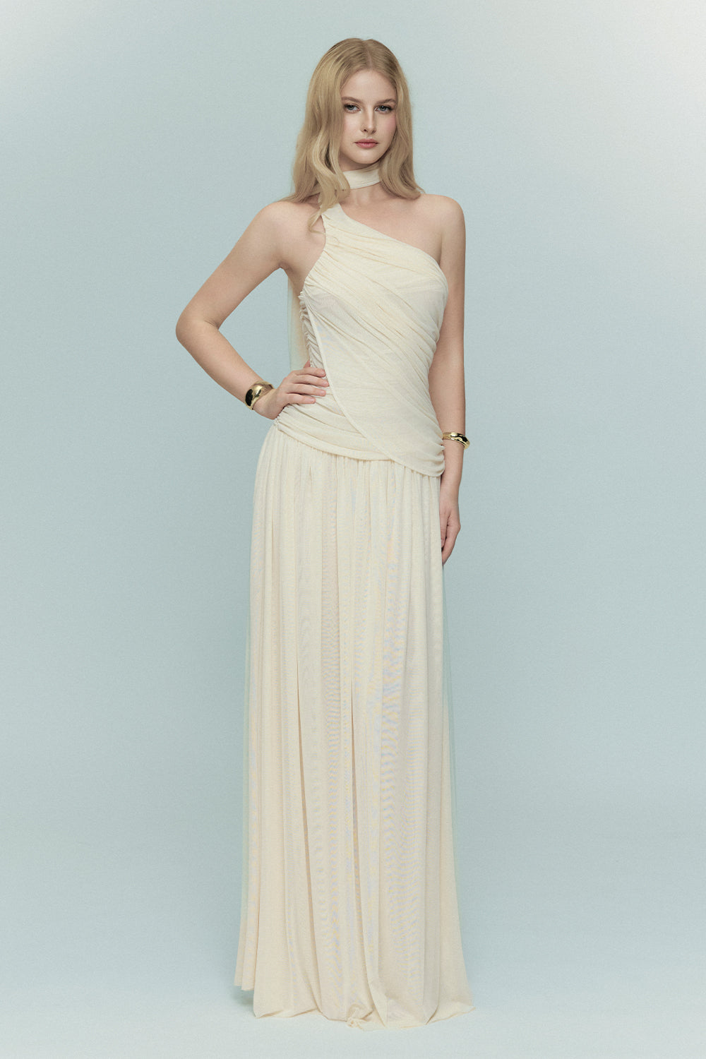 Sera One Shoulder Maxi Dress - MEAN BLVD