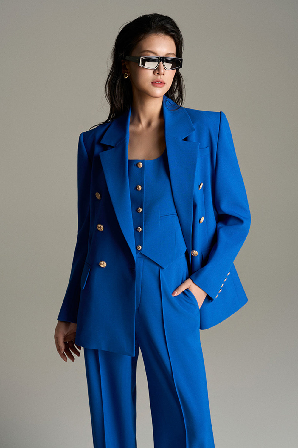 Seraine Notched Lapel Blazer - MEAN BLVD