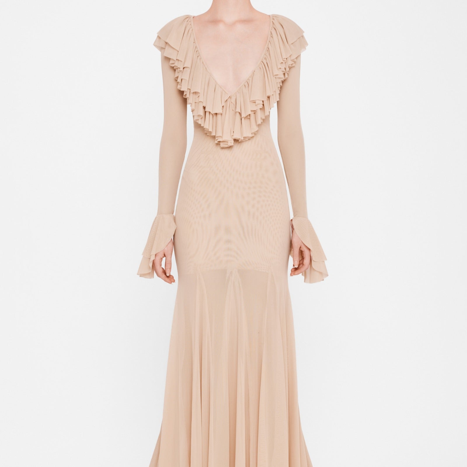 Seraphina Ruffle Maxi Dress - MEAN BLVD