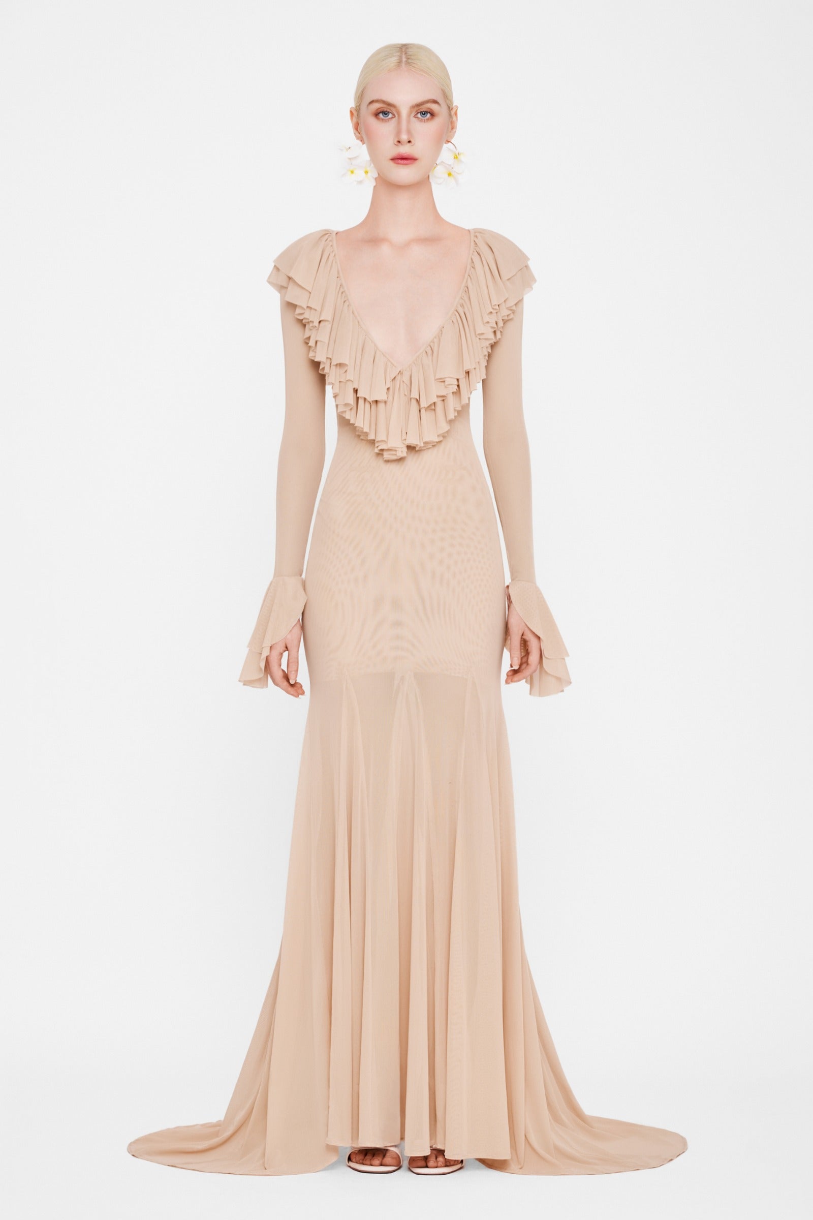 Seraphina Ruffle Maxi Dress - MEAN BLVD