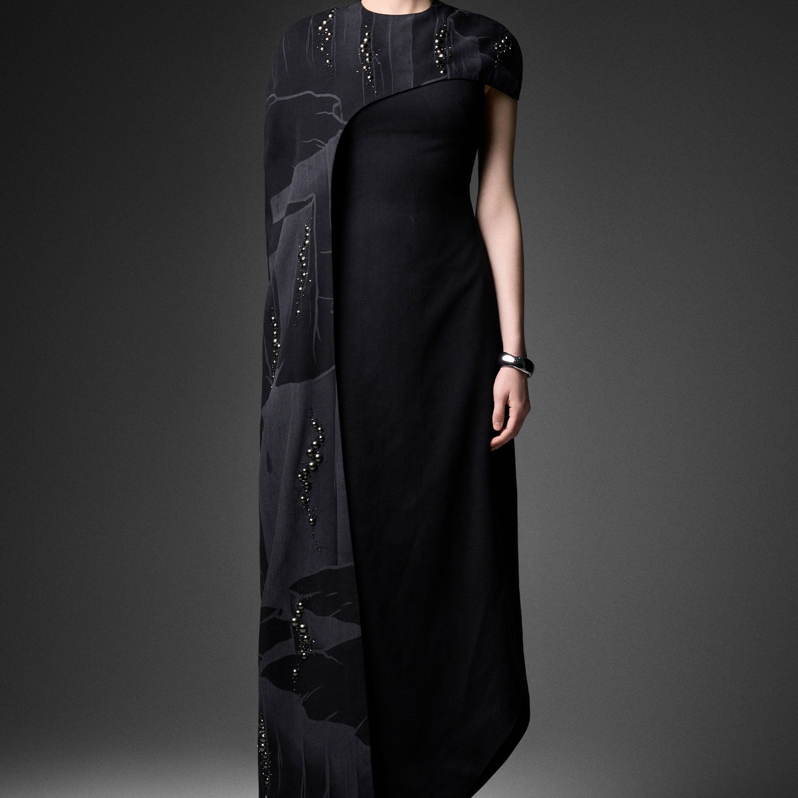 Serein Asymmetric Sleeve Maxi Dress - MEAN BLVD