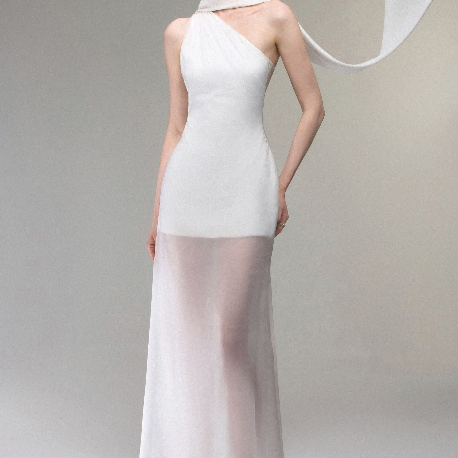 Serein One Shoulder Maxi Dress - MEAN BLVD