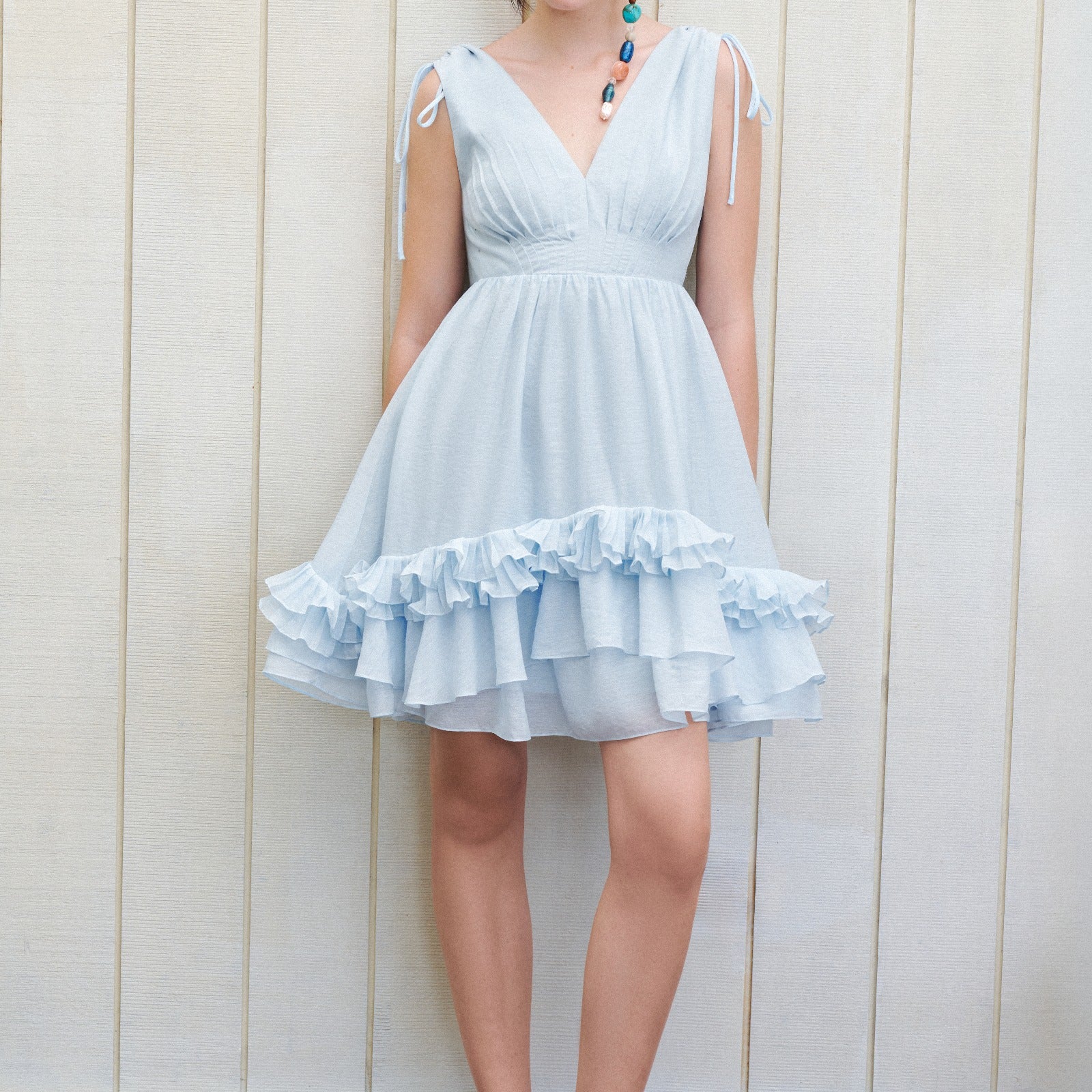 Serein Ruffle Mini Dress - MEAN BLVD