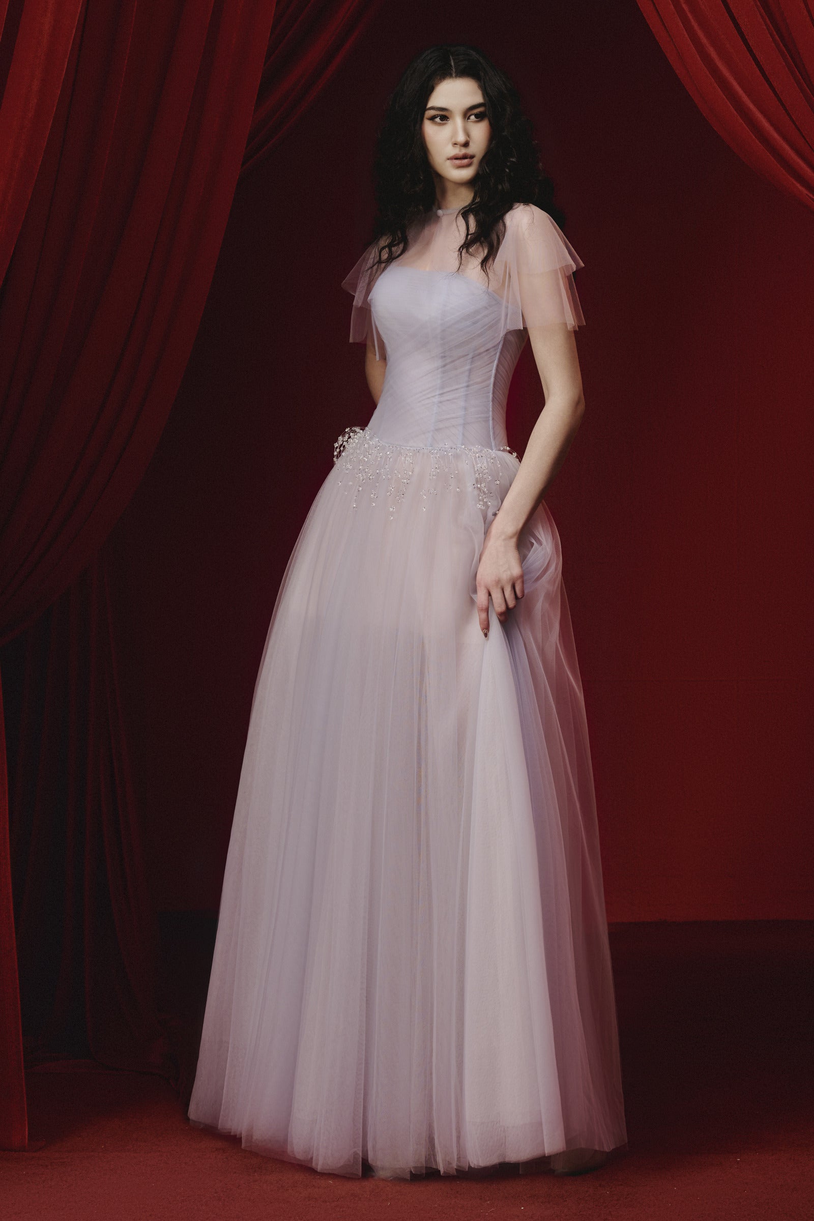 Serena Ball Gown Maxi Dress - MEAN BLVD