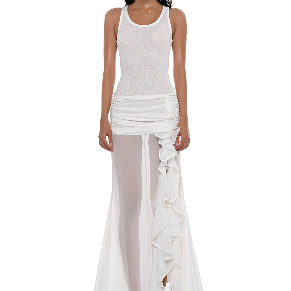 Serena Ruched Maxi Dress - MEAN BLVD