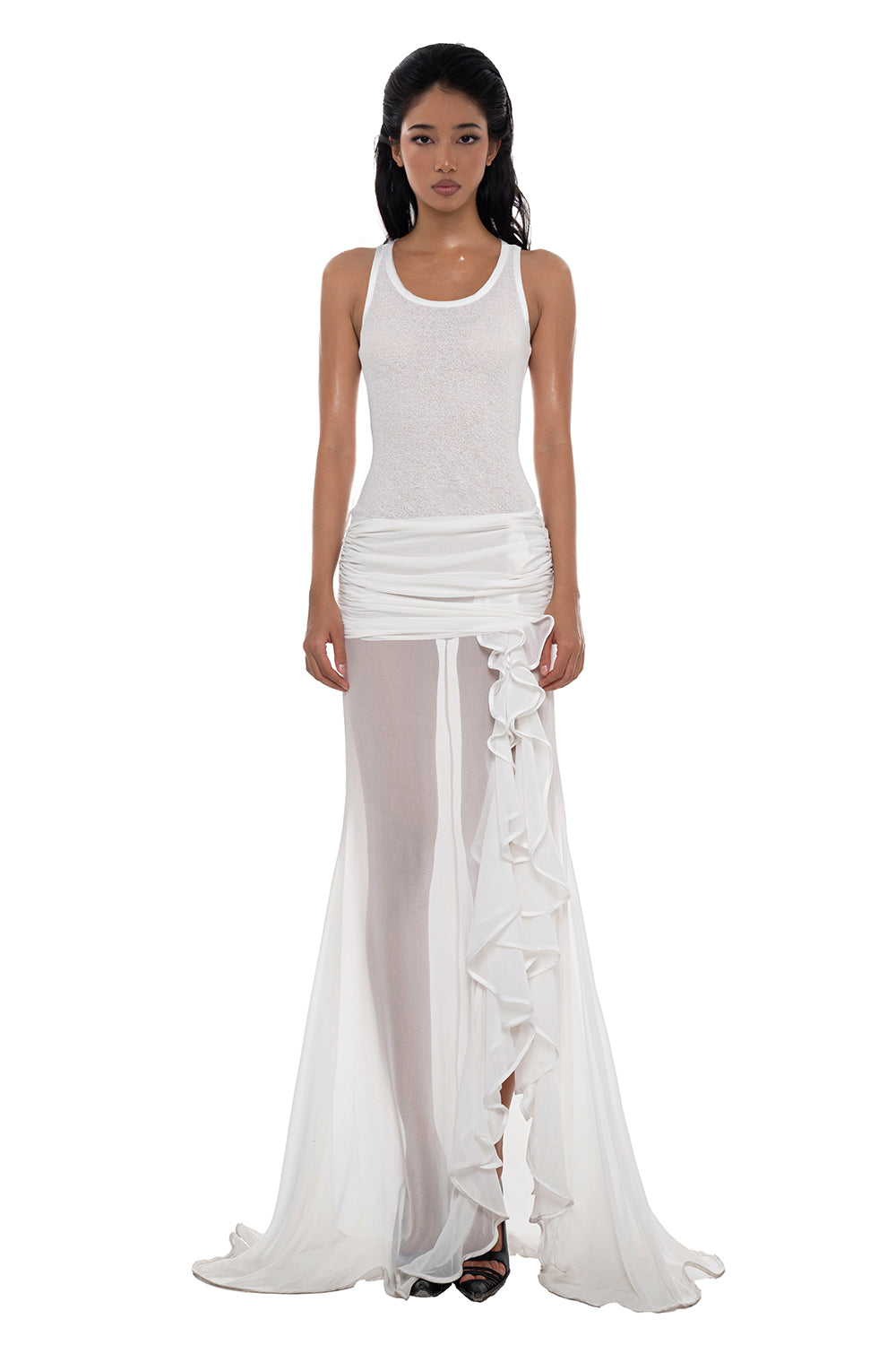 Serena Ruched Maxi Dress - MEAN BLVD