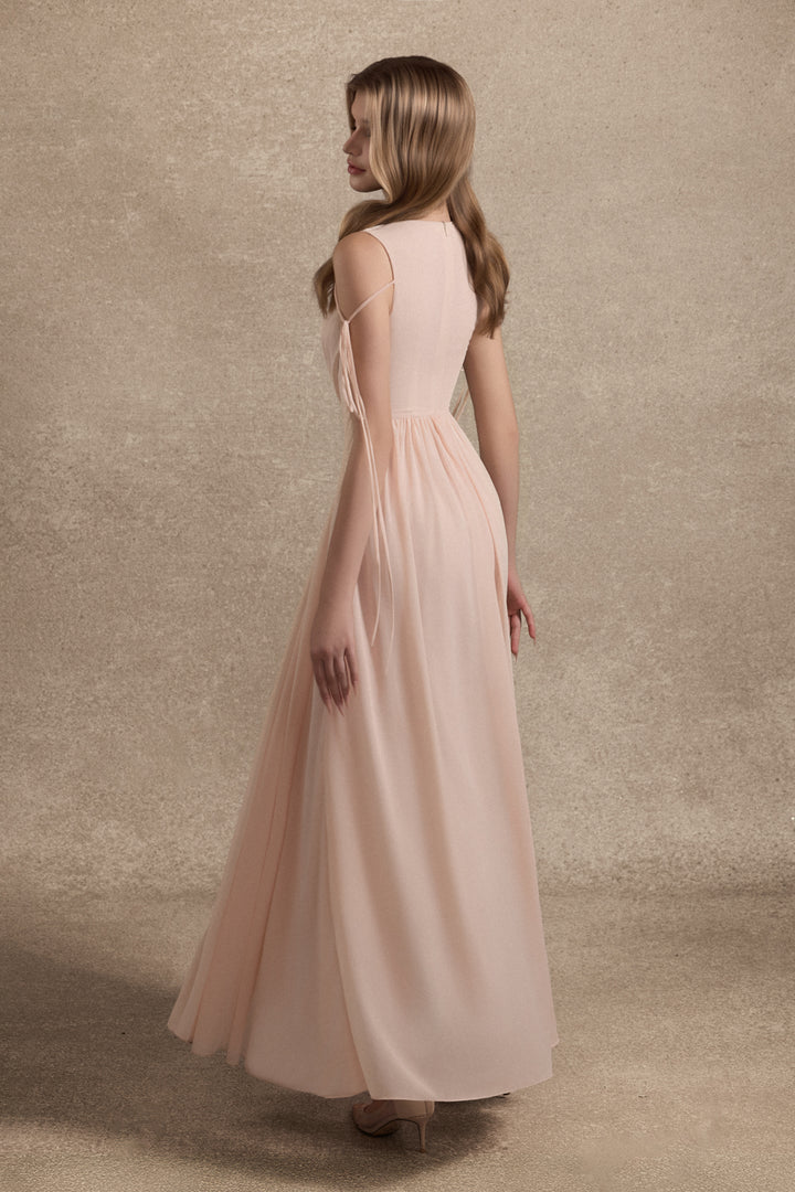 Serena Sleeveless Gathering Maxi Dress - MEAN BLVD