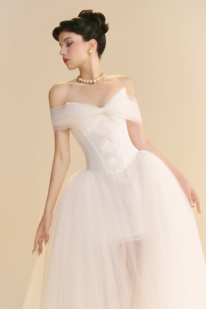 Serenity Sweetheart Draped Maxi Dress - MEAN BLVD