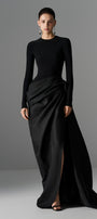 Serpentine Draped Maxi Dress - MEAN BLVD