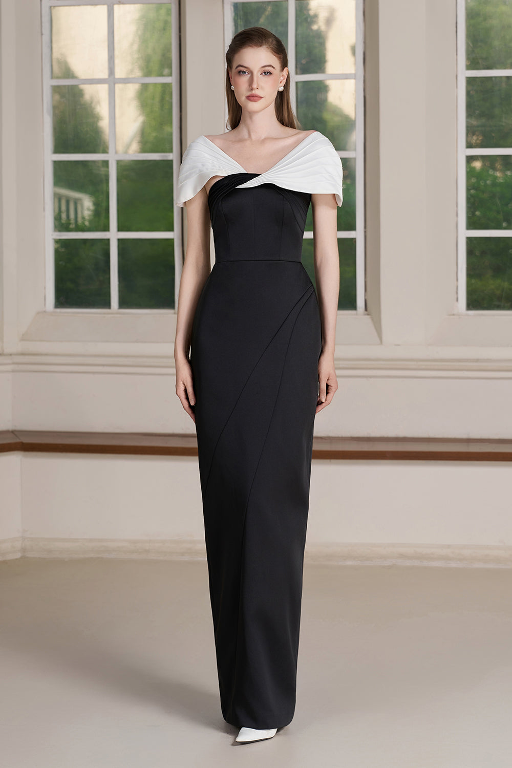 Sev Off-Shoulder Maxi Dress - MEAN BLVD
