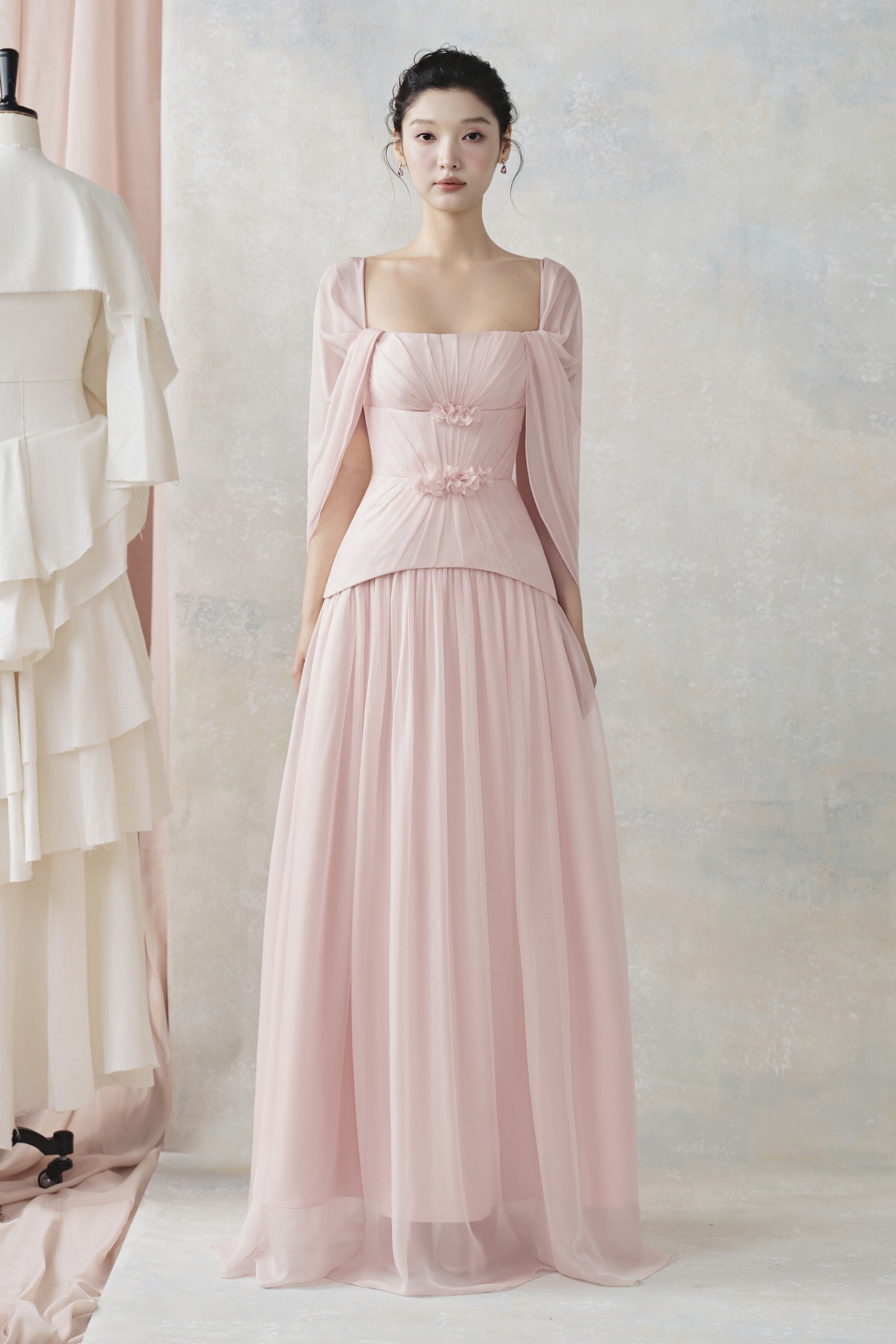 Shali Cape Sleeve Maxi Dress - MEAN BLVD