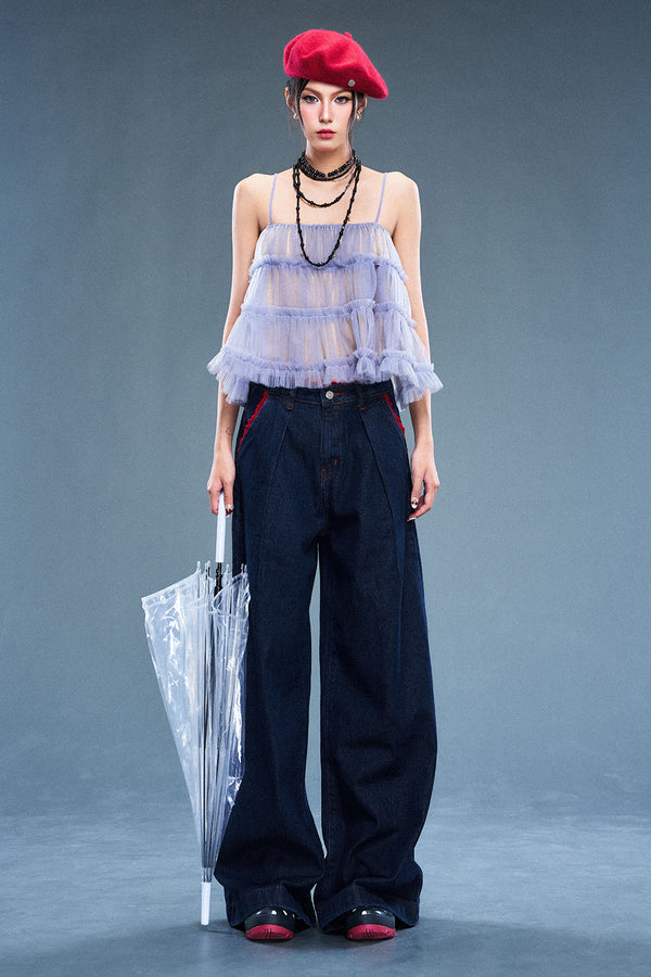 Shark Straight Denim Pants - MEAN BLVD