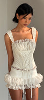 Shimmer Square Neck Top - MEAN BLVD