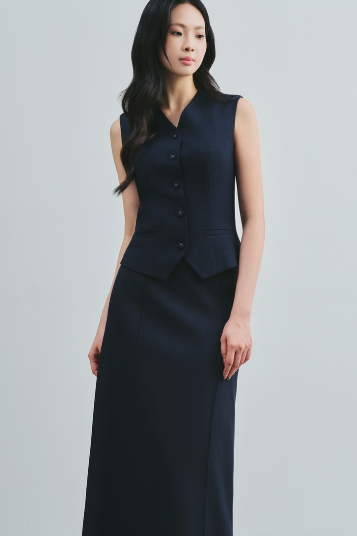 Siena A-line Polyester Skirt - MEAN BLVD