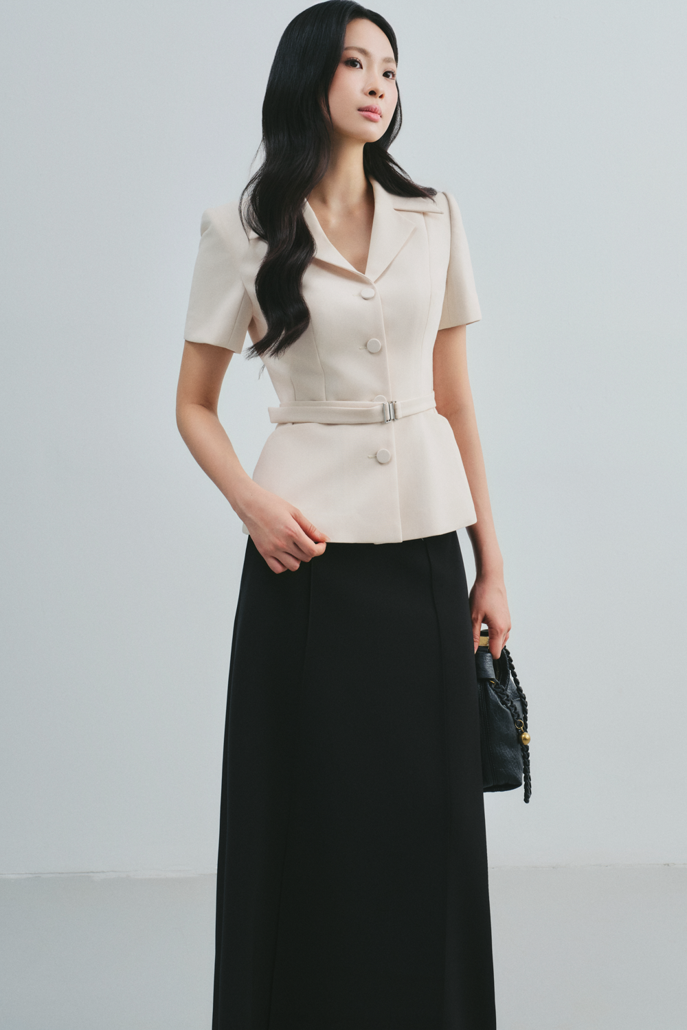 Siena A-line Polyester Skirt - MEAN BLVD