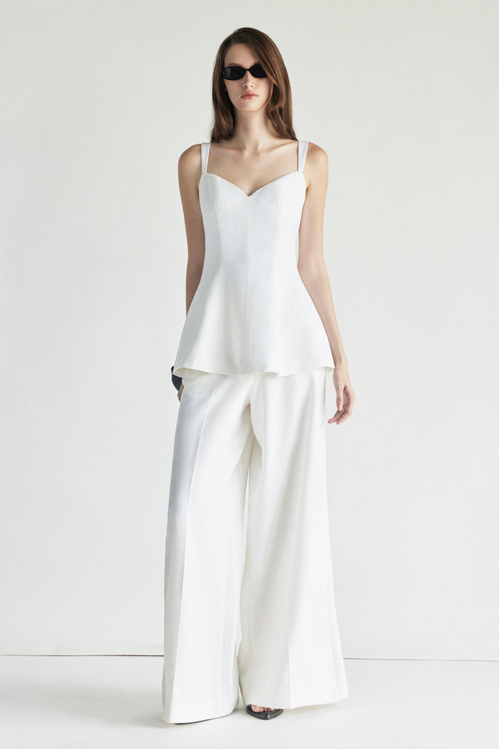 Sienna Straight Linen Pants - MEAN BLVD