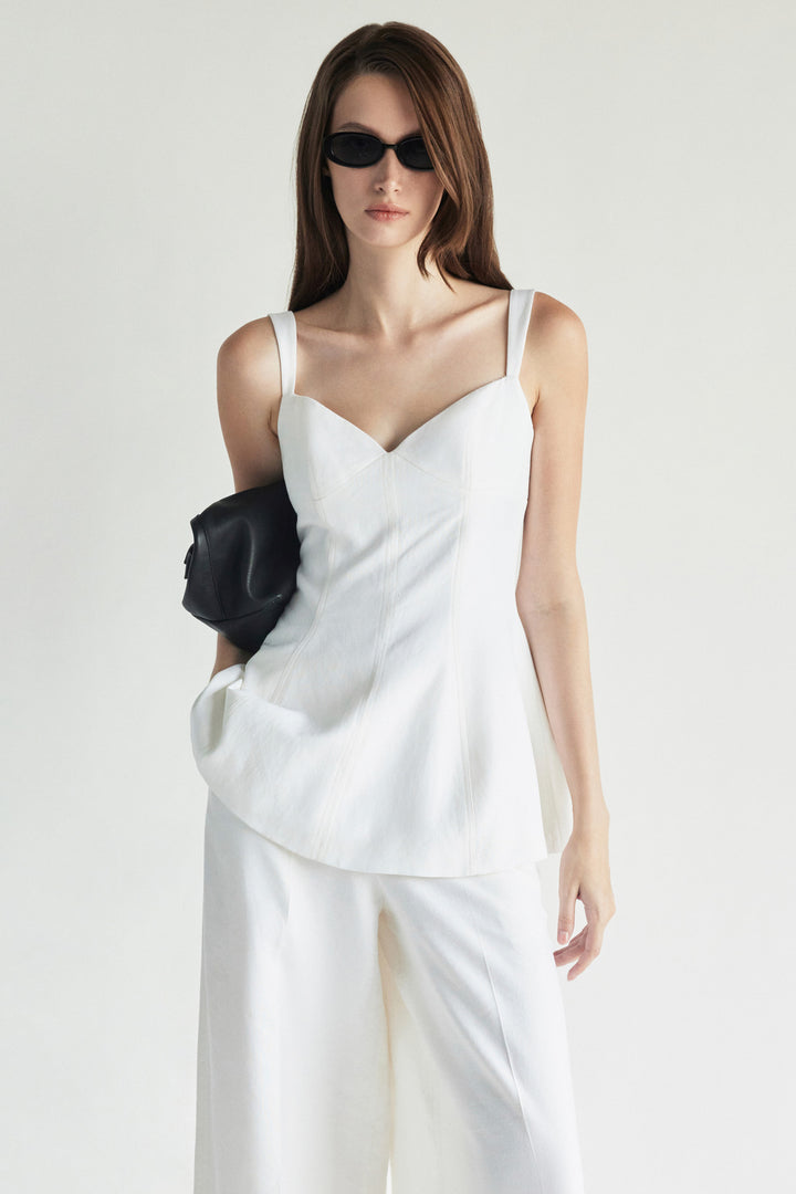 Sienna Straight Linen Pants - MEAN BLVD