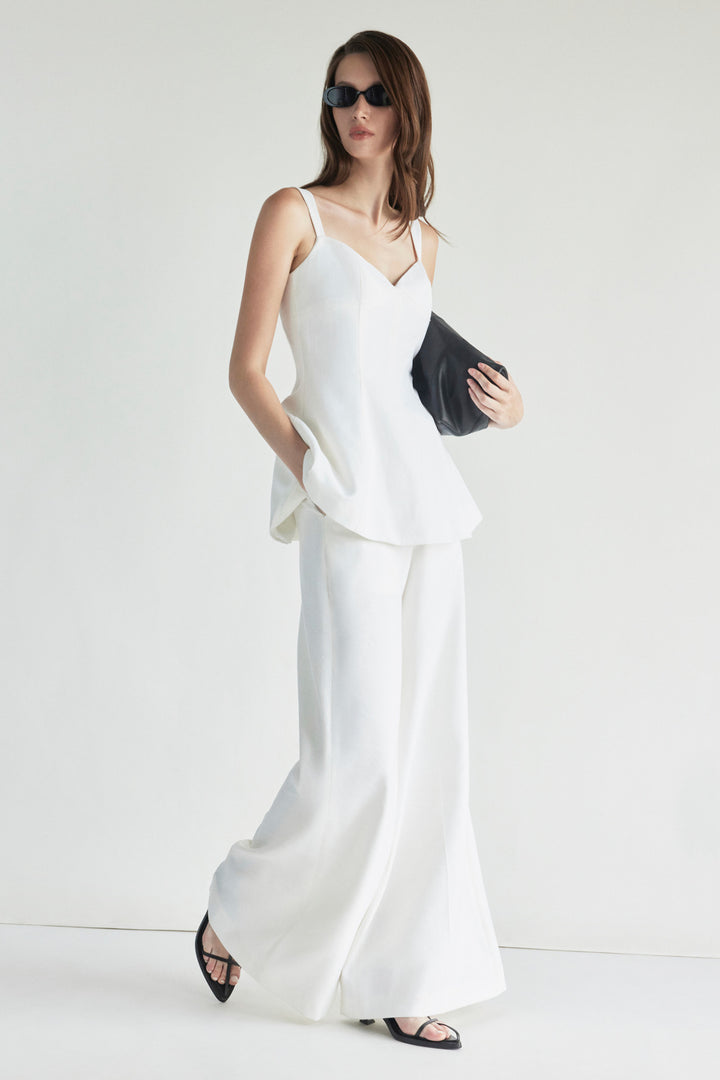 Sienna Straight Linen Pants - MEAN BLVD