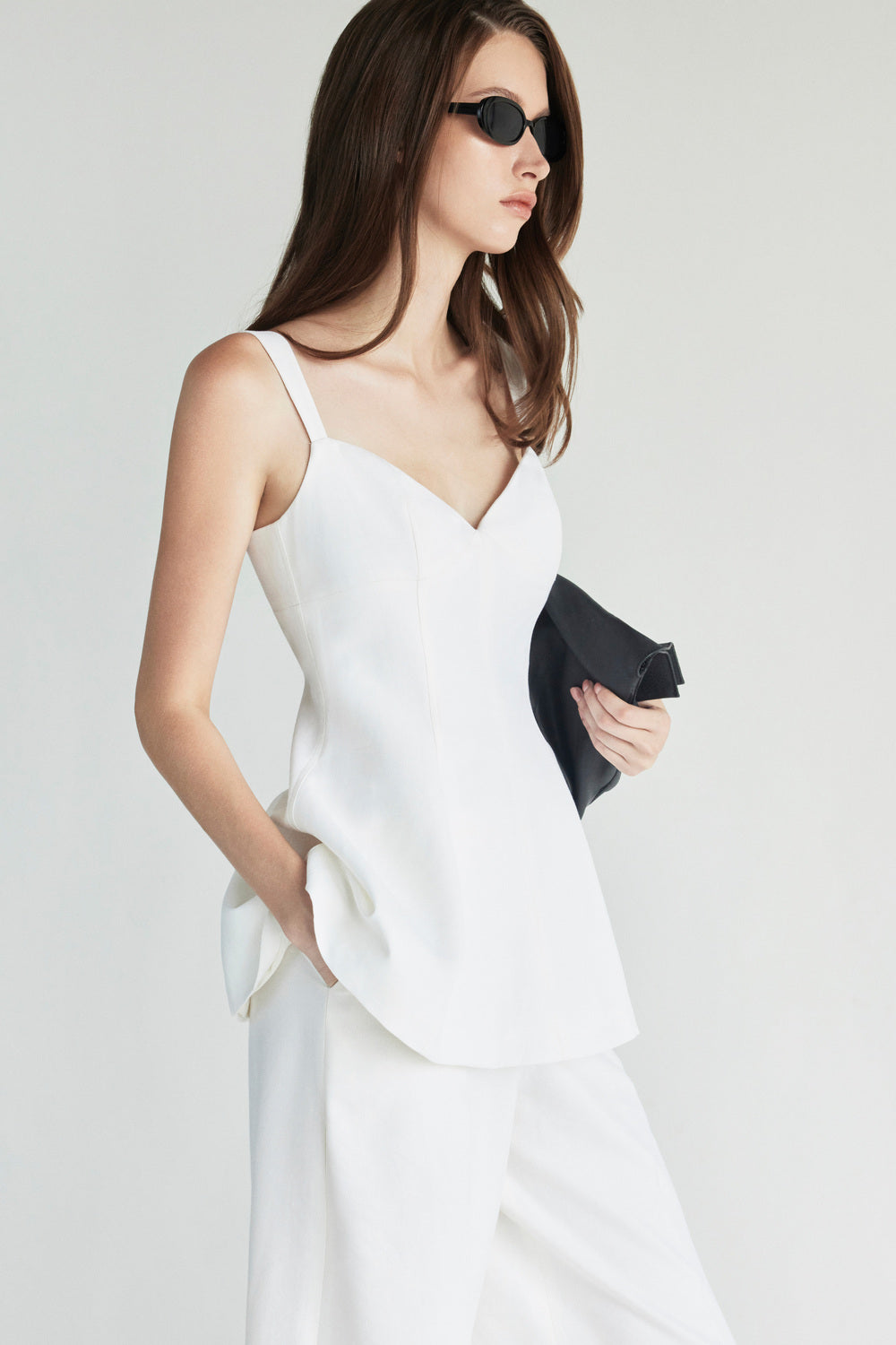 Sienna Straight Linen Pants - MEAN BLVD