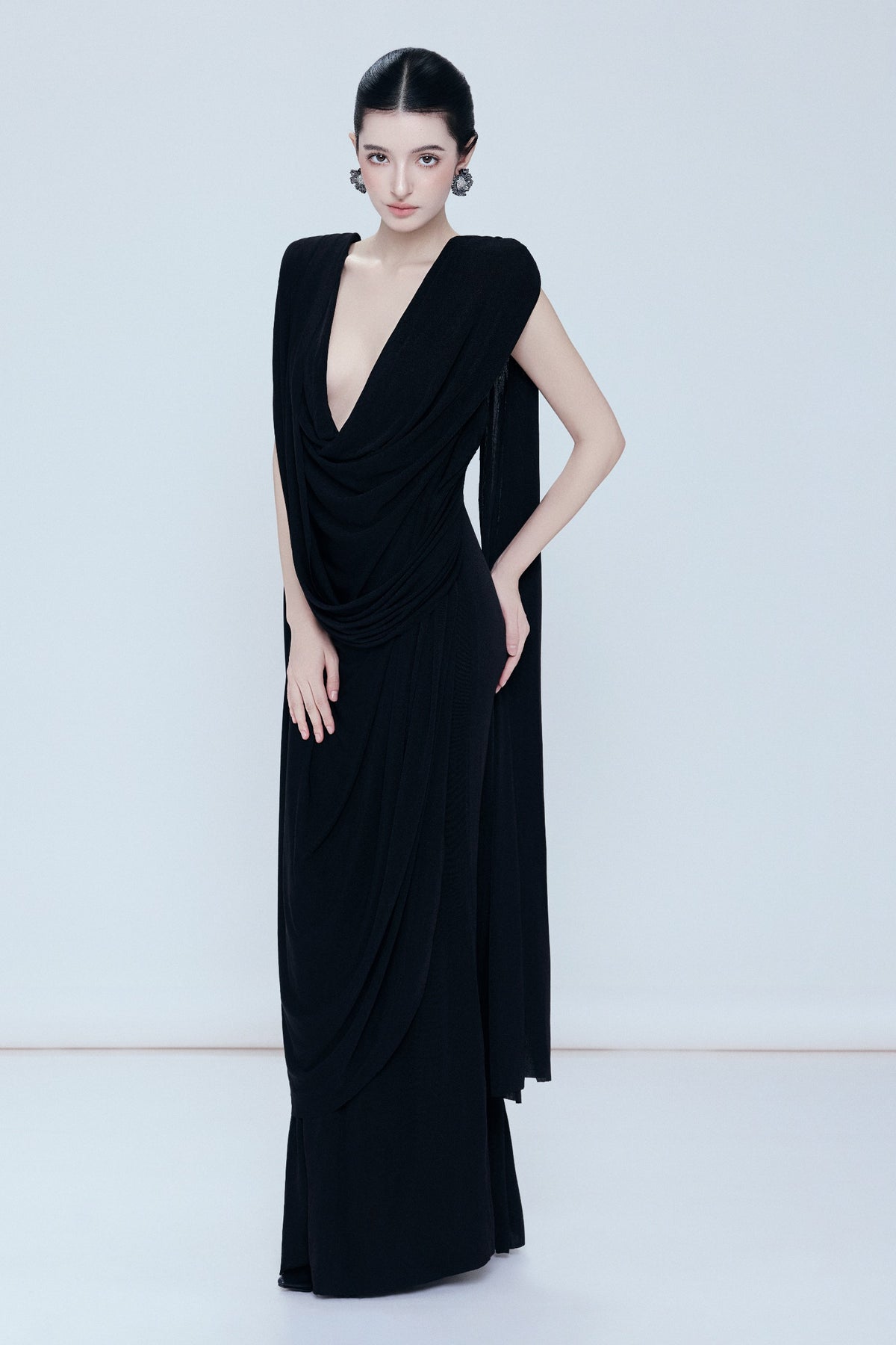 Sin Draped Maxi Dress - MEAN BLVD