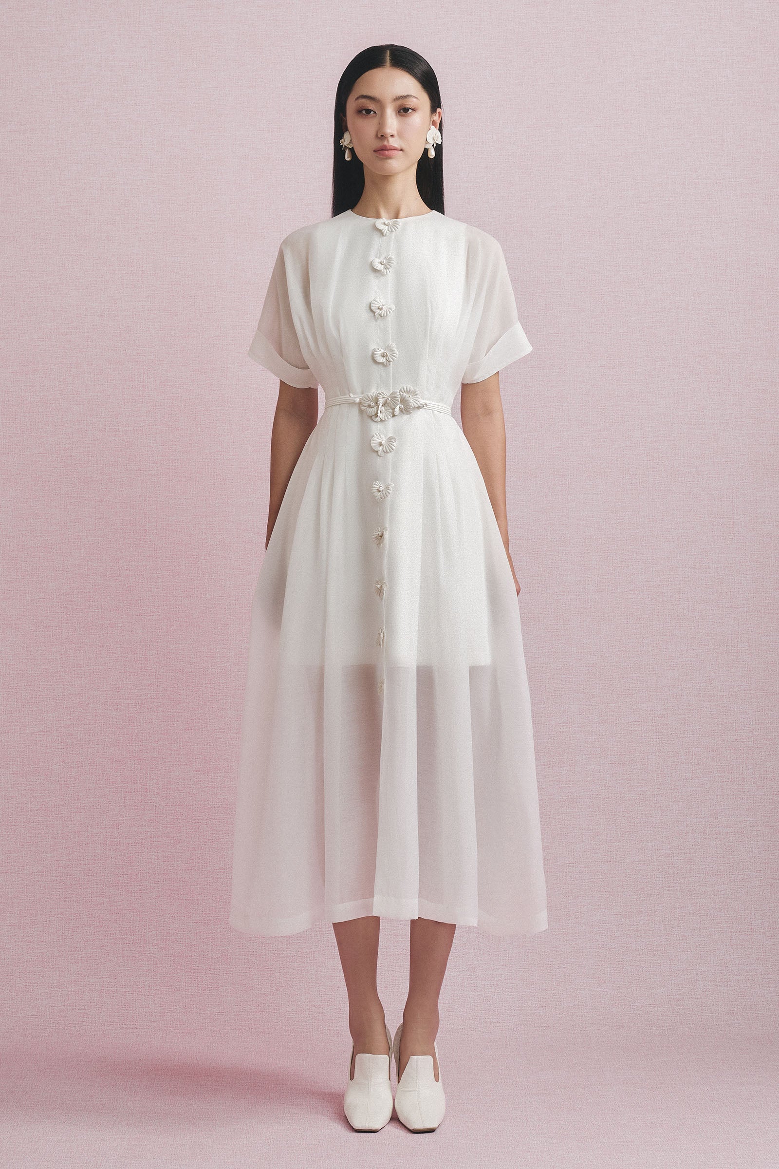 Sisen Applique Midi Dress - MEAN BLVD