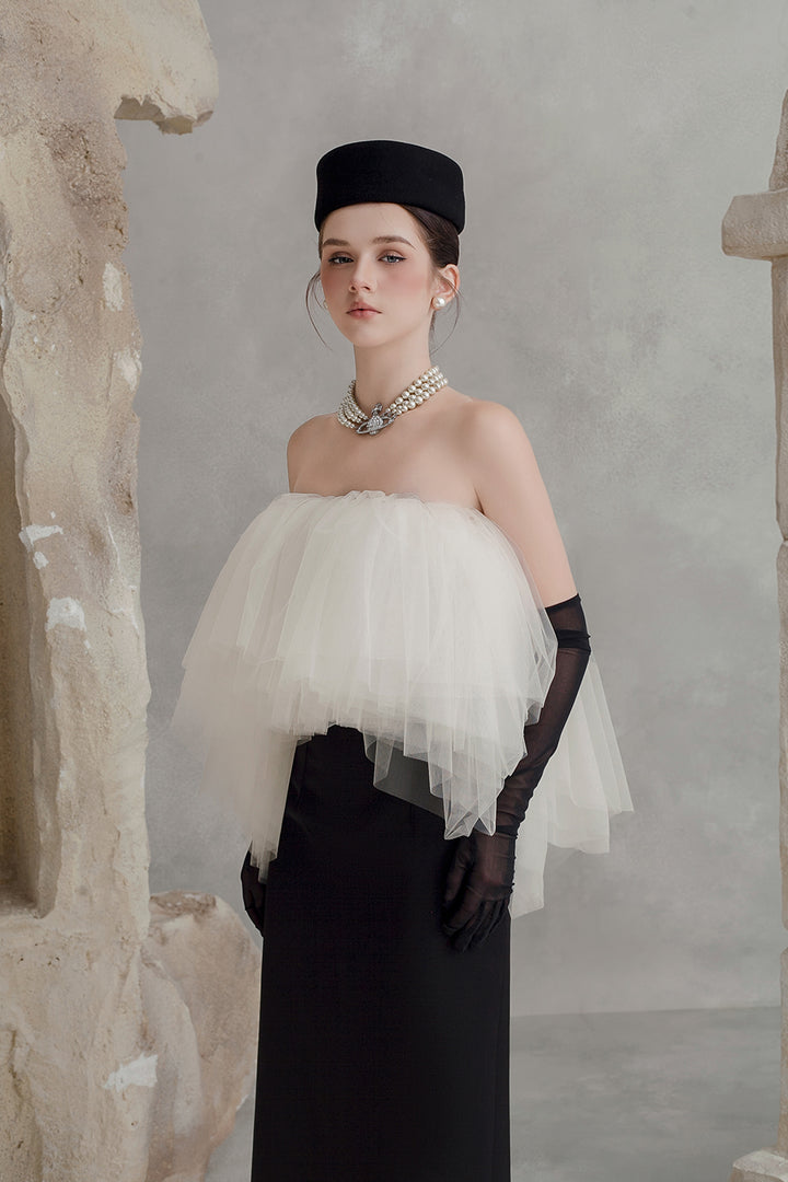 Sofia Straight Across Draped Maxi Dress - MEAN BLVD