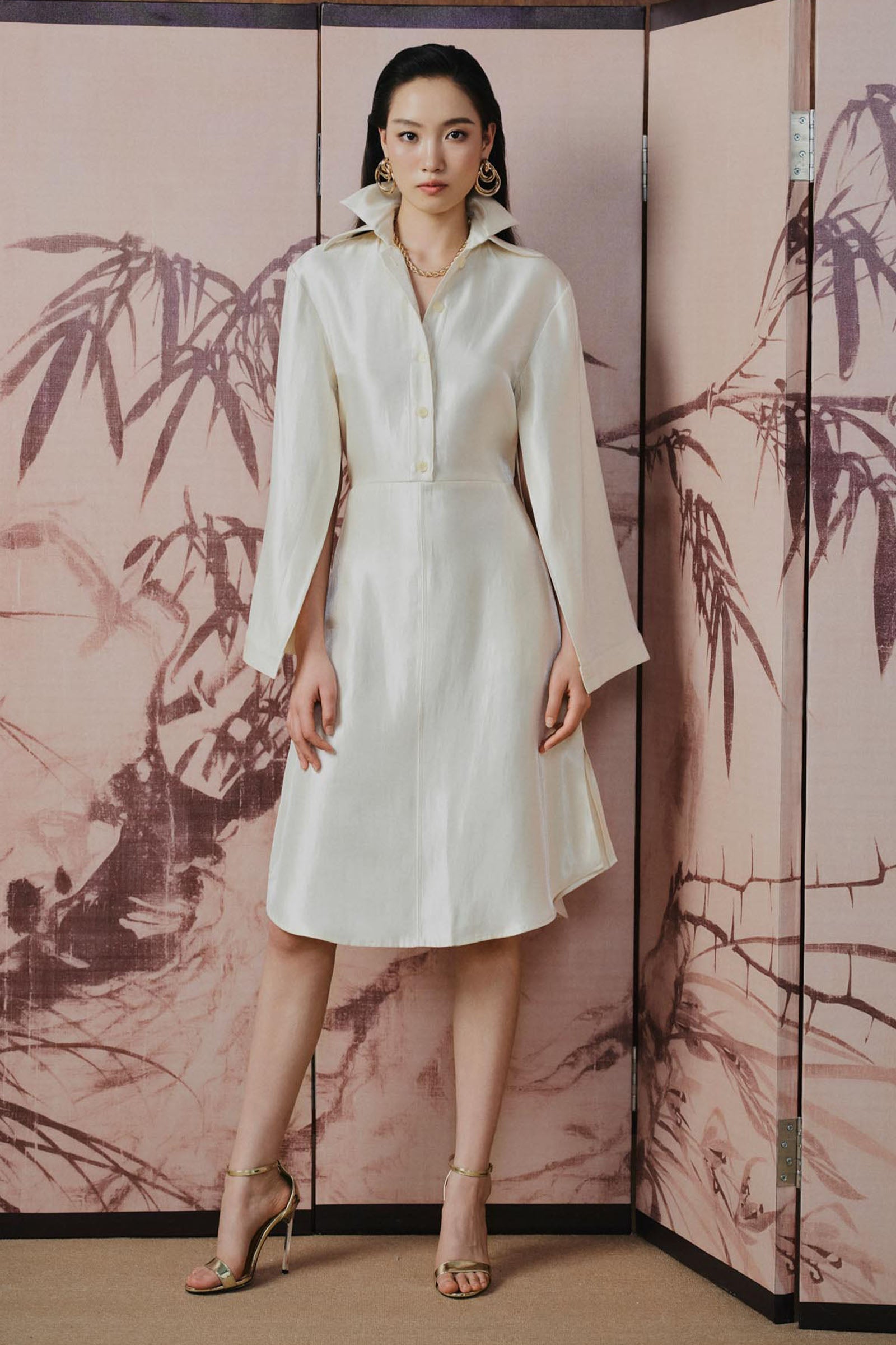 Soft Split Sleeve Midi Dress - MEAN BLVD