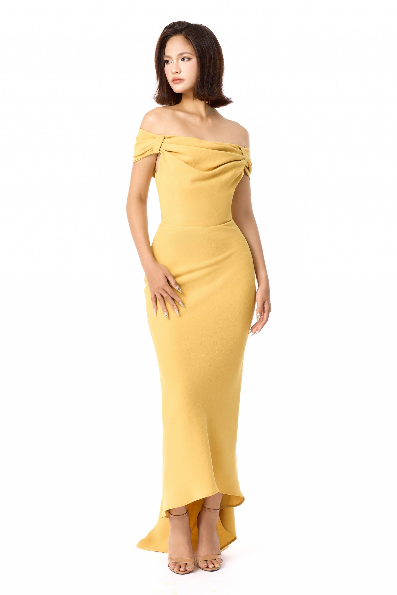 Soleil Off-Shoulder Maxi Dress - MEAN BLVD