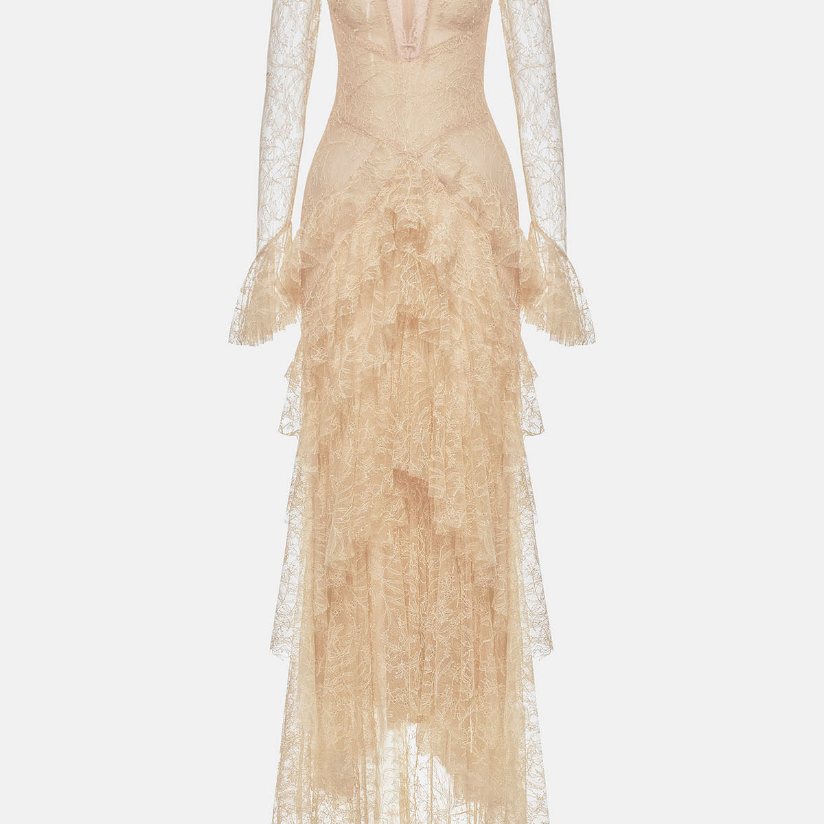 Solis Ruffle Maxi Dress - MEAN BLVD