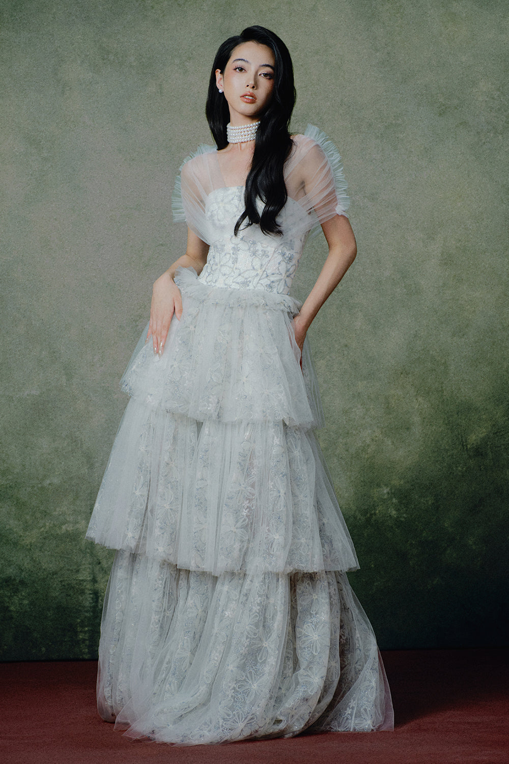 Solstice Rufle Maxi Dress - MEAN BLVD